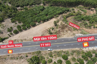 BÁN ĐẤT BÌNH CHÂU - ĐẤT GIÁP SUỐI mặt tiền 100m xã Bình Châu gần suối nước nóng