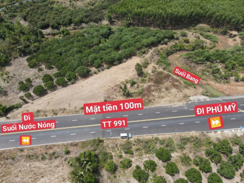 BÁN ĐẤT BÌNH CHÂU - ĐẤT GIÁP SUỐI mặt tiền 100m xã Bình Châu gần suối nước nóng